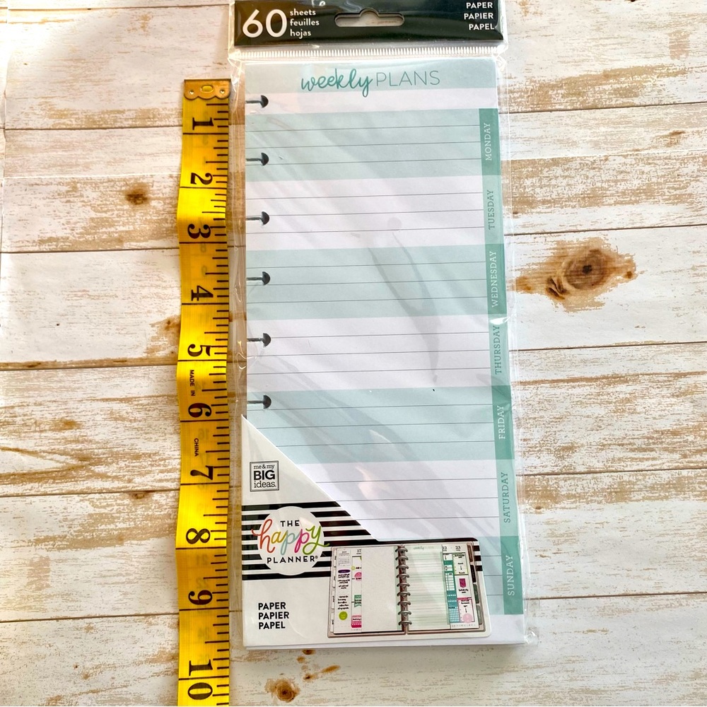 The Happy Planner Weekly Sheet refill